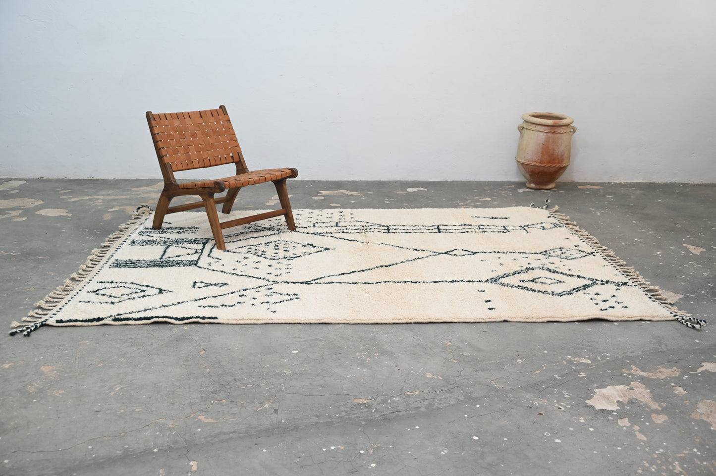 Tapis traditionnel Beni Ouarain 300 X 210 Cm