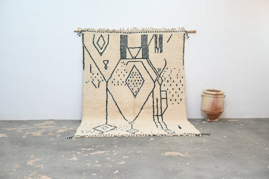 Tapis traditionnel Beni Ouarain 300 X 210 Cm