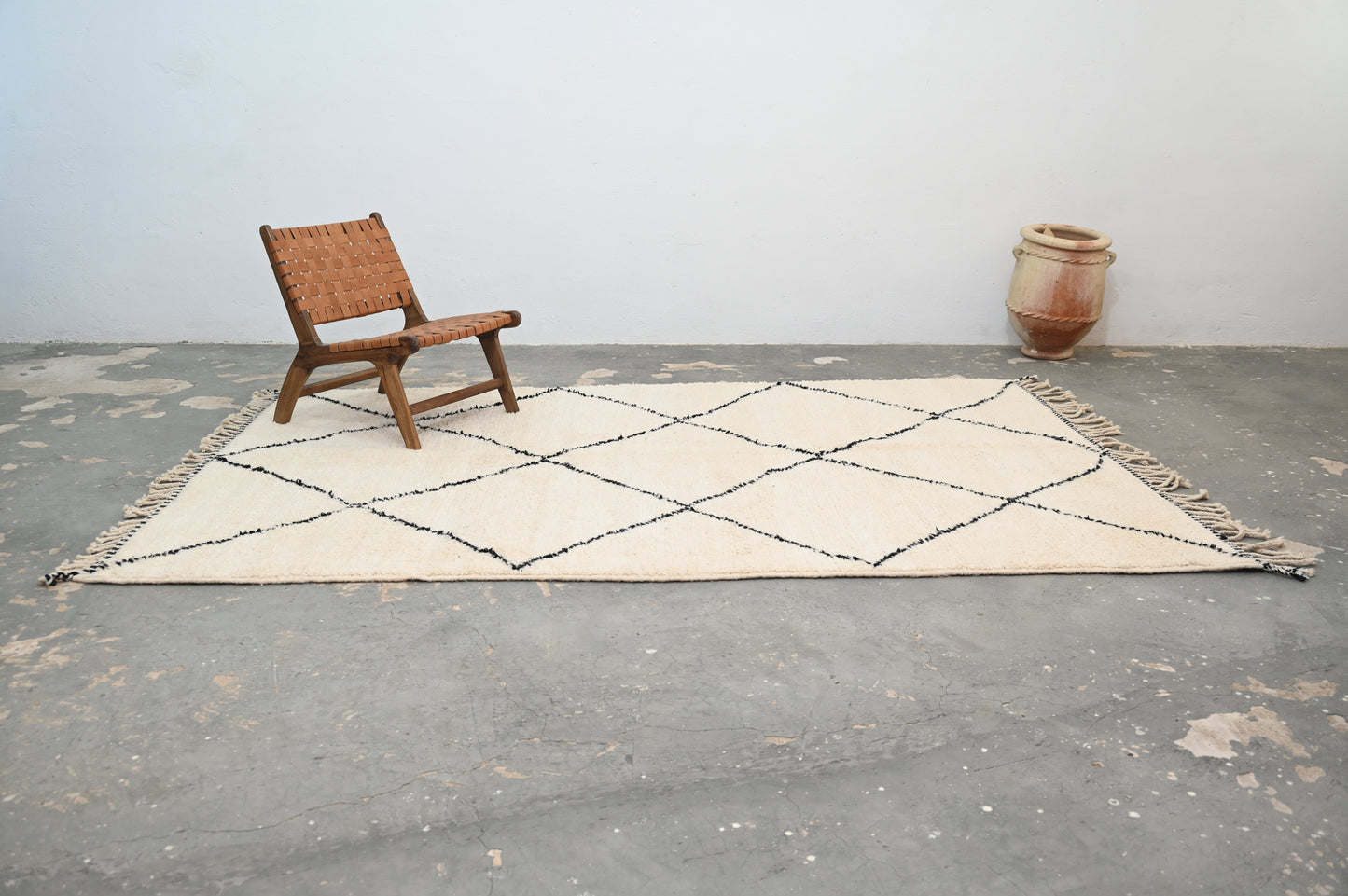 Tapis traditionnel Beni Ouarain 323 X 217 Cm