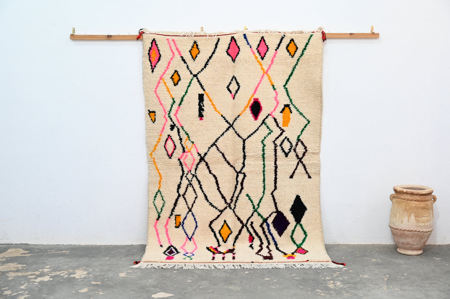 Tapis traditionnel Azilal 214 X 144 Cm