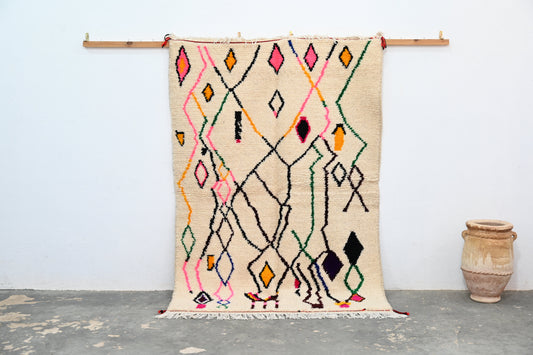 Tapis traditionnel Azilal 214 X 144 Cm