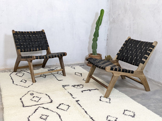 Deux Fauteuils Baldi Chic En cuir