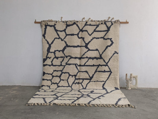 Tapis traditionnel Beni Ouarain 297 X 208 Cm