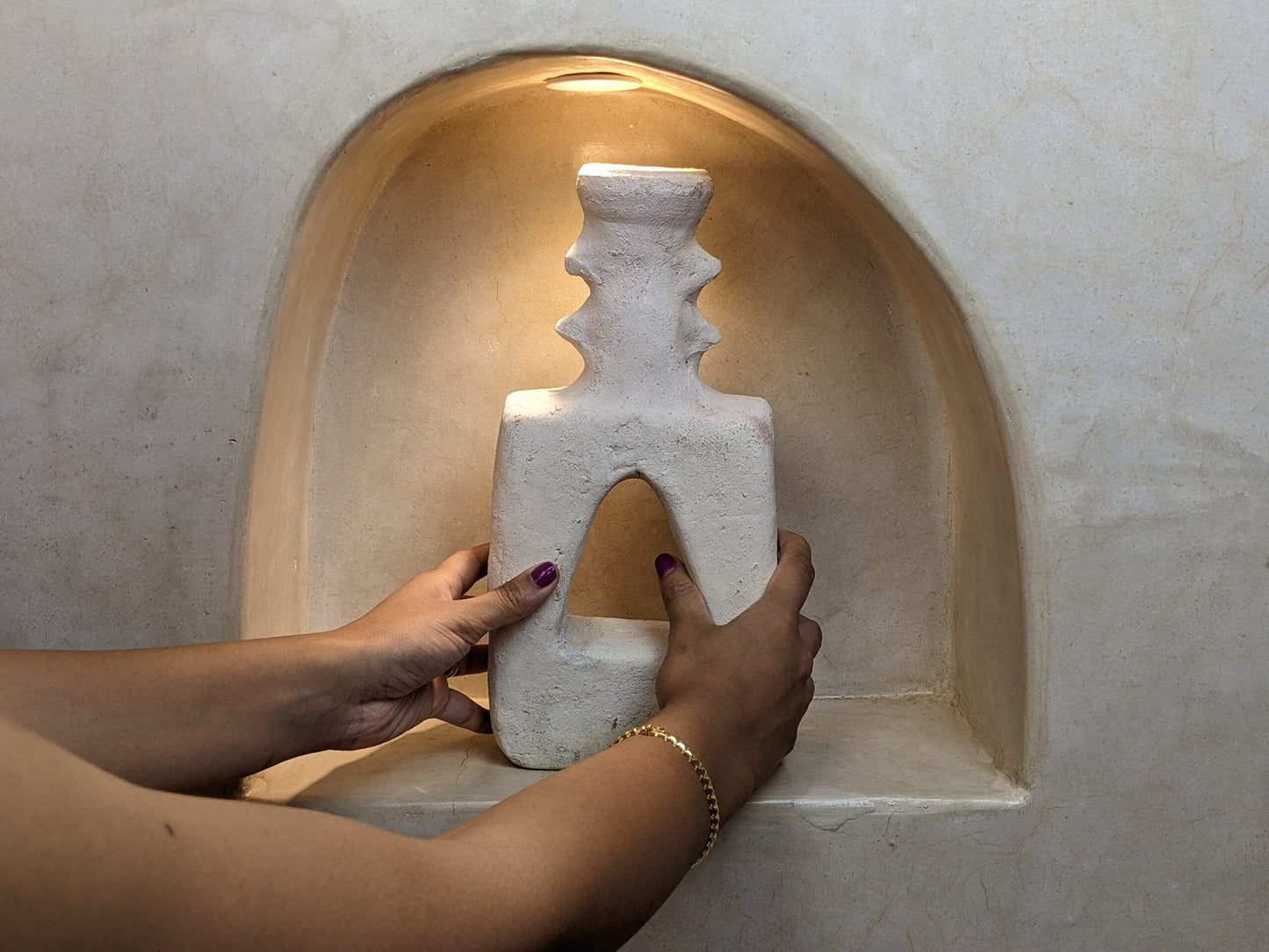 Porte-bougie en céramique #C100