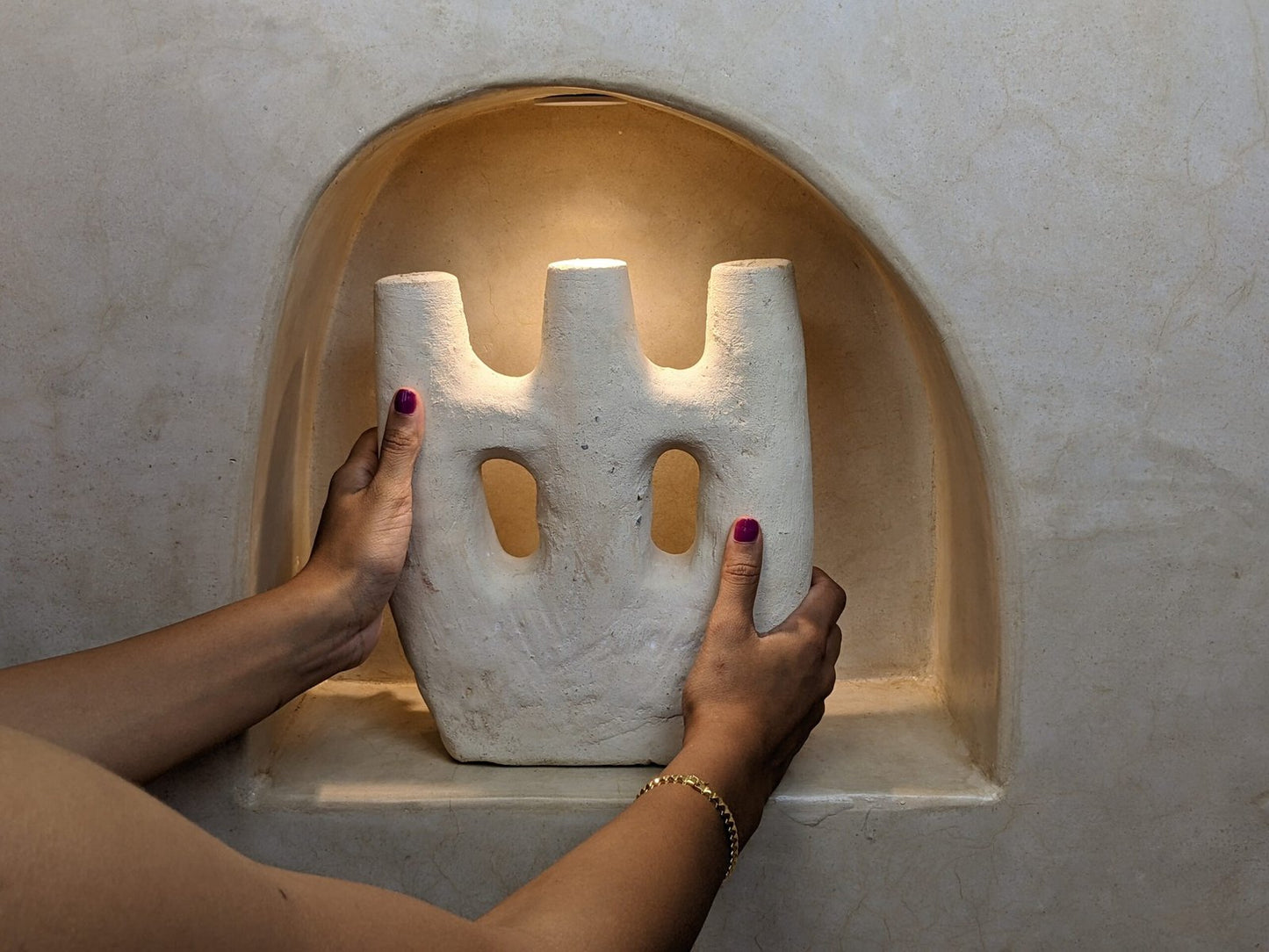 Porte-bougie en céramique #C200