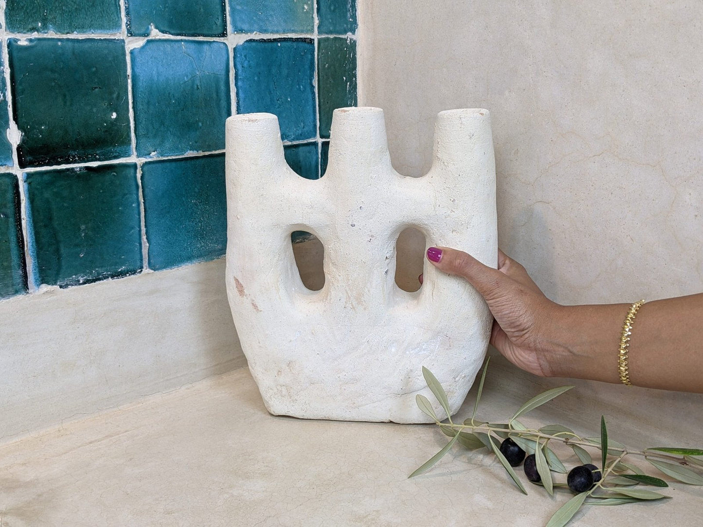 Porte-bougie en céramique #C200