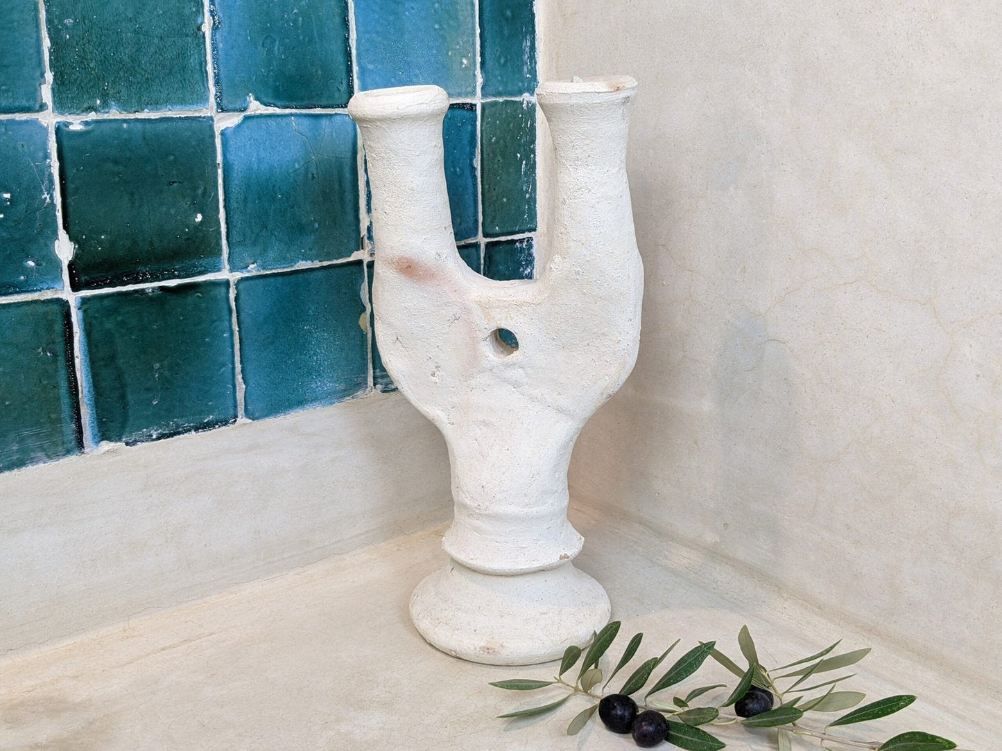 Porte-bougie en céramique #C600