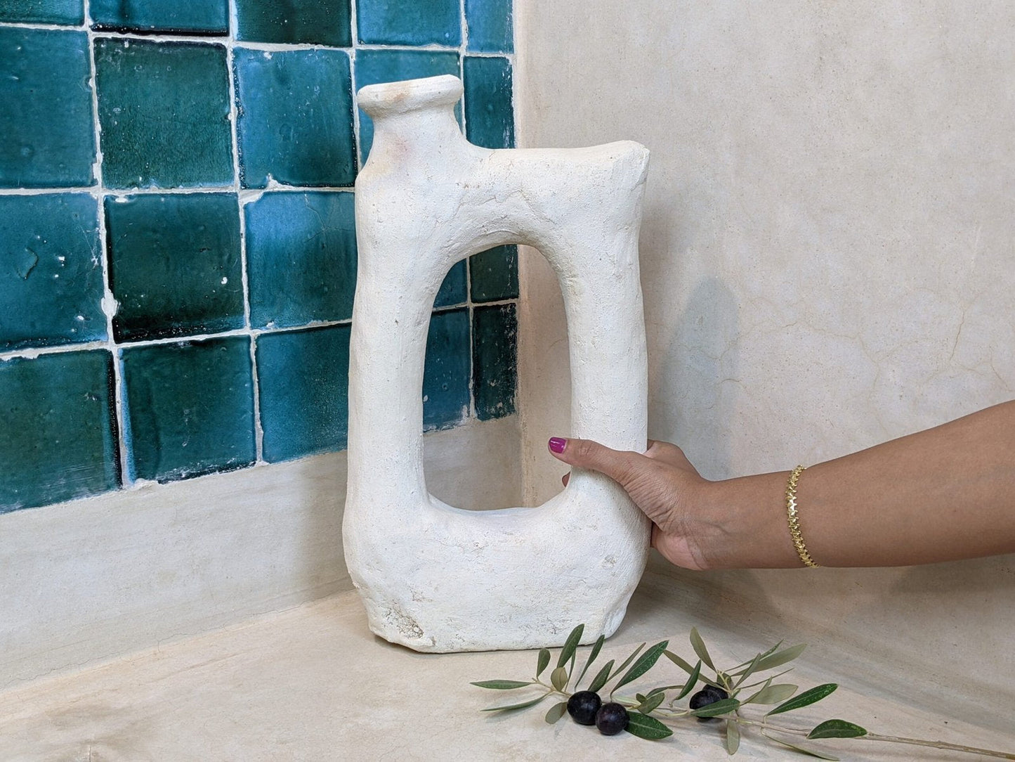 Porte-bougie en céramique #C900